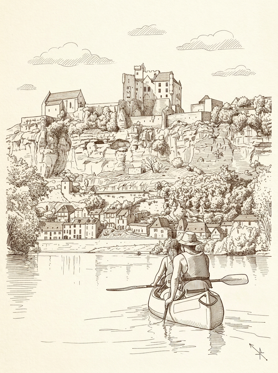 Canoë sur la Dordogne